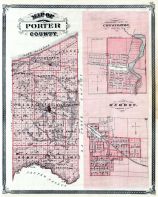 Porter County, Chesterton, Hebron, Indiana State Atlas 1876